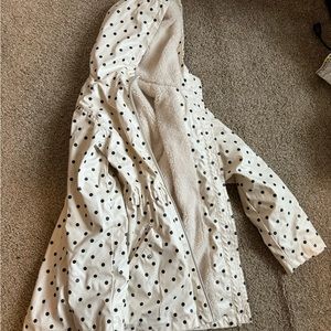 Girls Sz 8 fleece lined raincoat